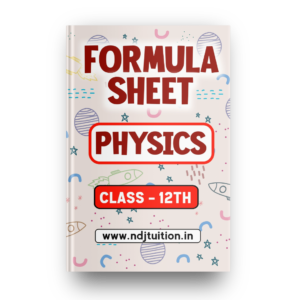 12th physics formulas sheets