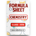 11th Chemistry Formula Sheet