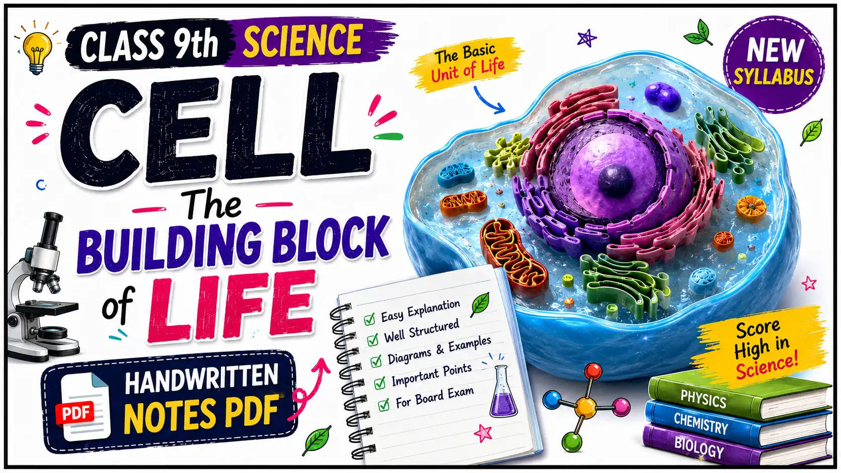 Cell The Building Block of Life Notes PDF
