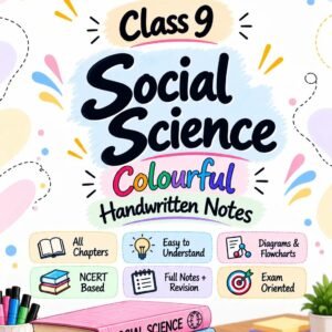 9th Social Science Colourful Handwritten Notes