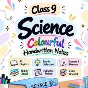 9th Science Colourful Handwritten Notes