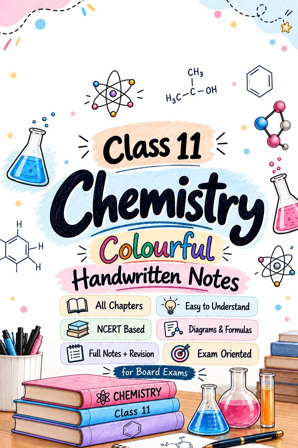Class 11 Chemistry Colourful Handwritten Notes