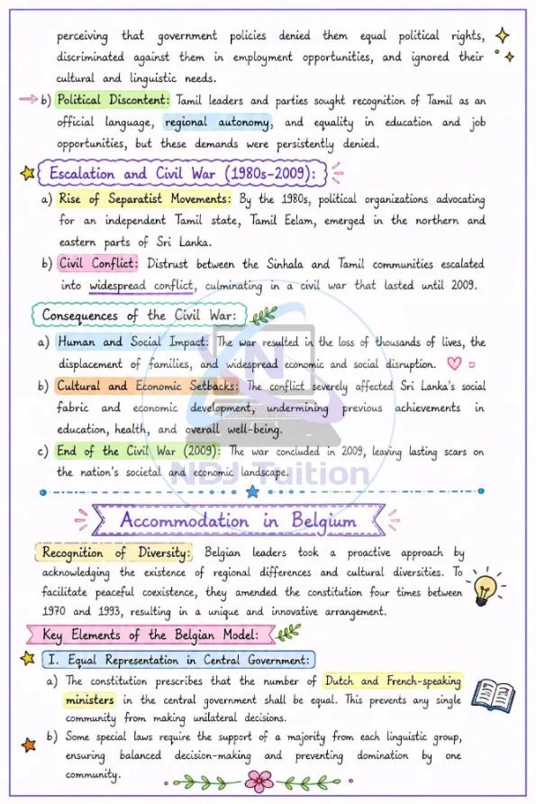 10 Social Science Colourful Handwritten Notes - Image 2