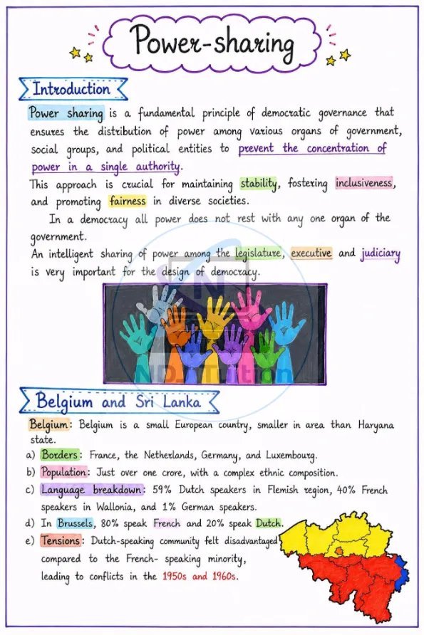 10 Social Science Colourful Handwritten Notes - Image 3