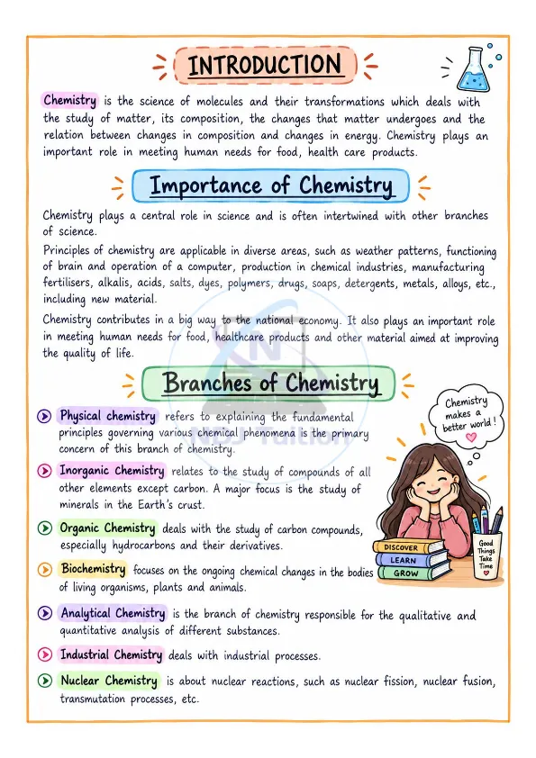 11 Chemistry Colourful Handwritten Notes